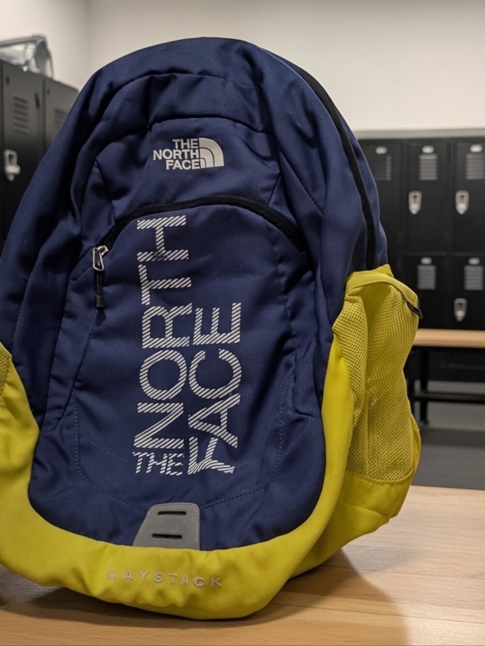 The North Face Haystack Backpack —Purple and Yellow Large
